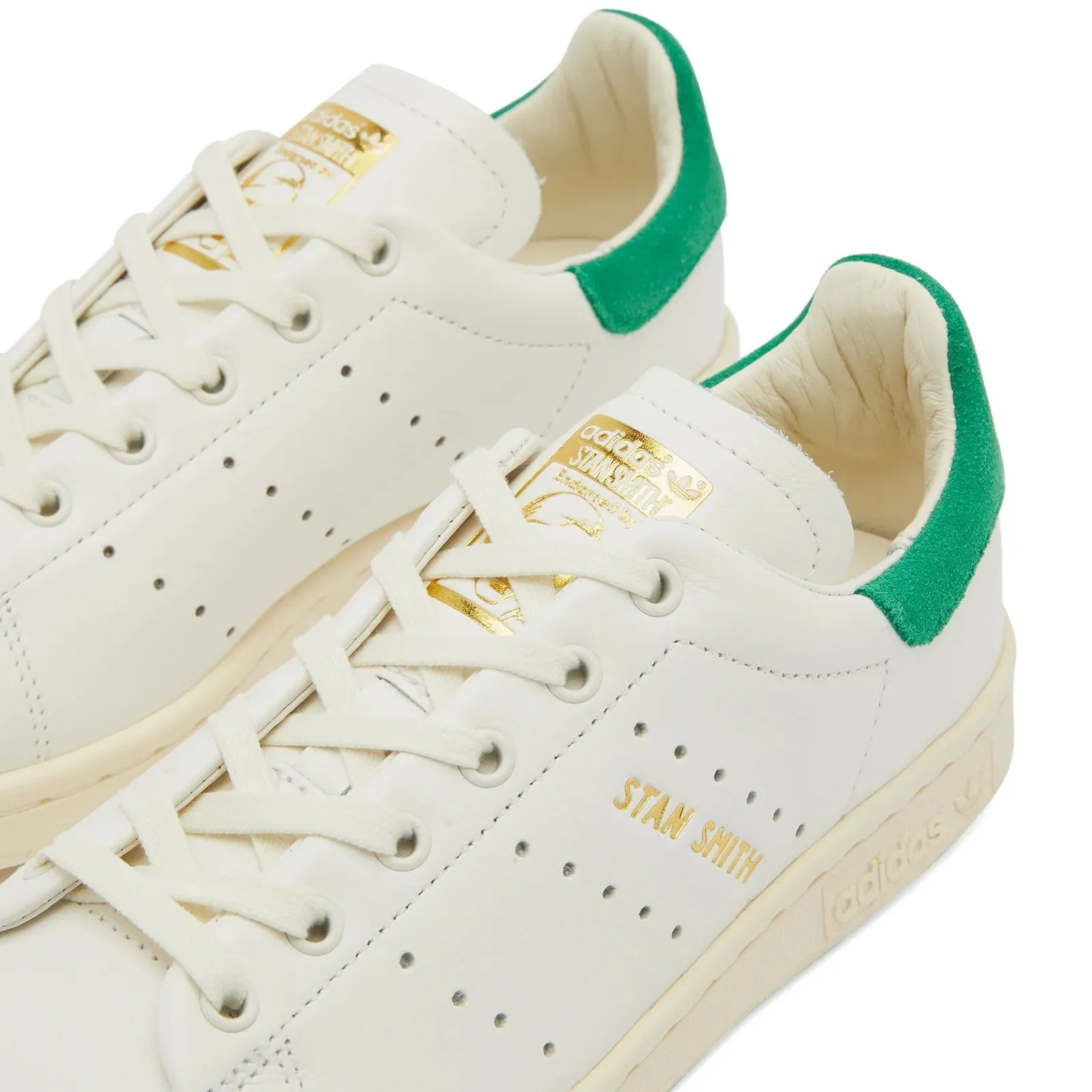 adidas Stan Smith Lux sneakers, light beige/green