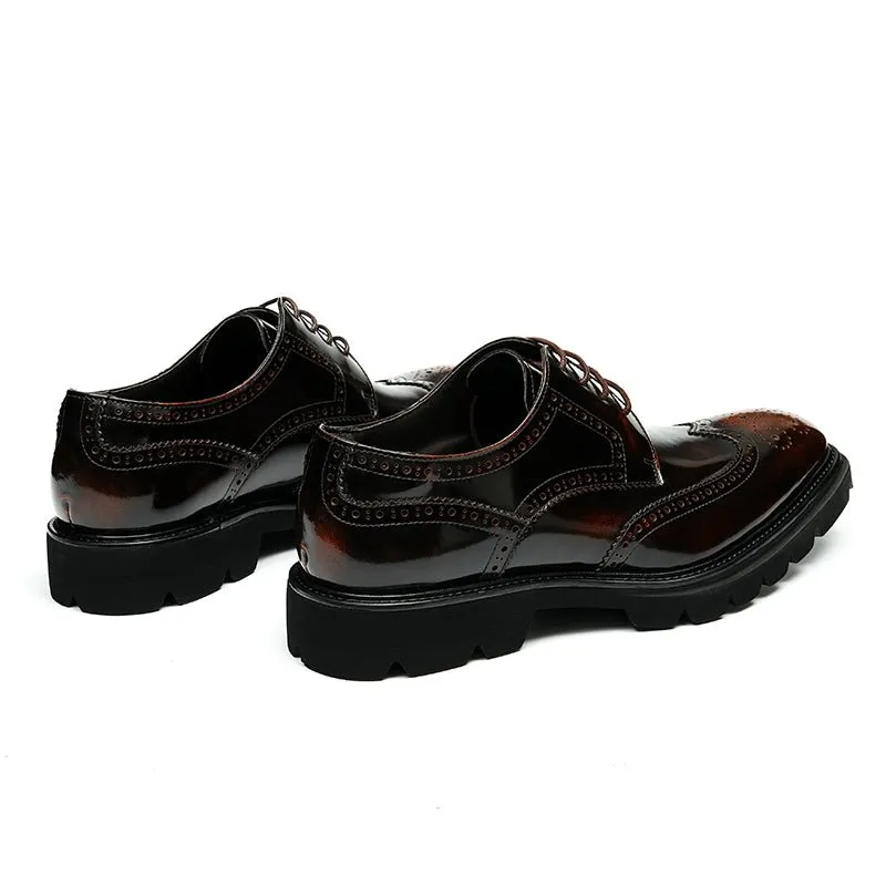 AlliElegance Luxe Brogue Oxford Dress Shoes