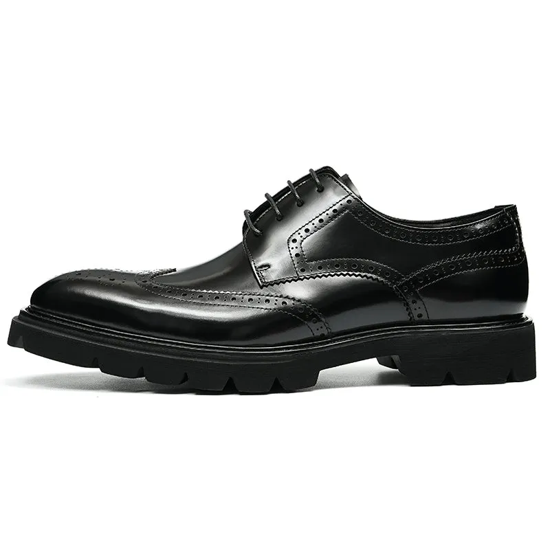 AlliElegance Luxe Brogue Oxford Dress Shoes