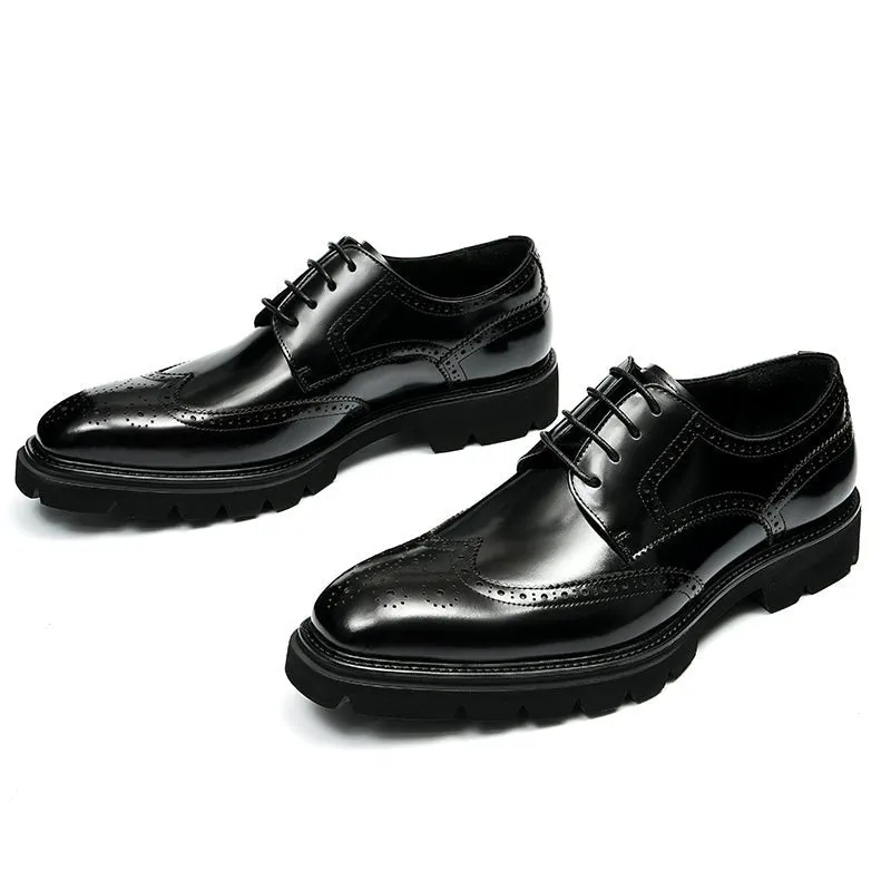 AlliElegance Luxe Brogue Oxford Dress Shoes