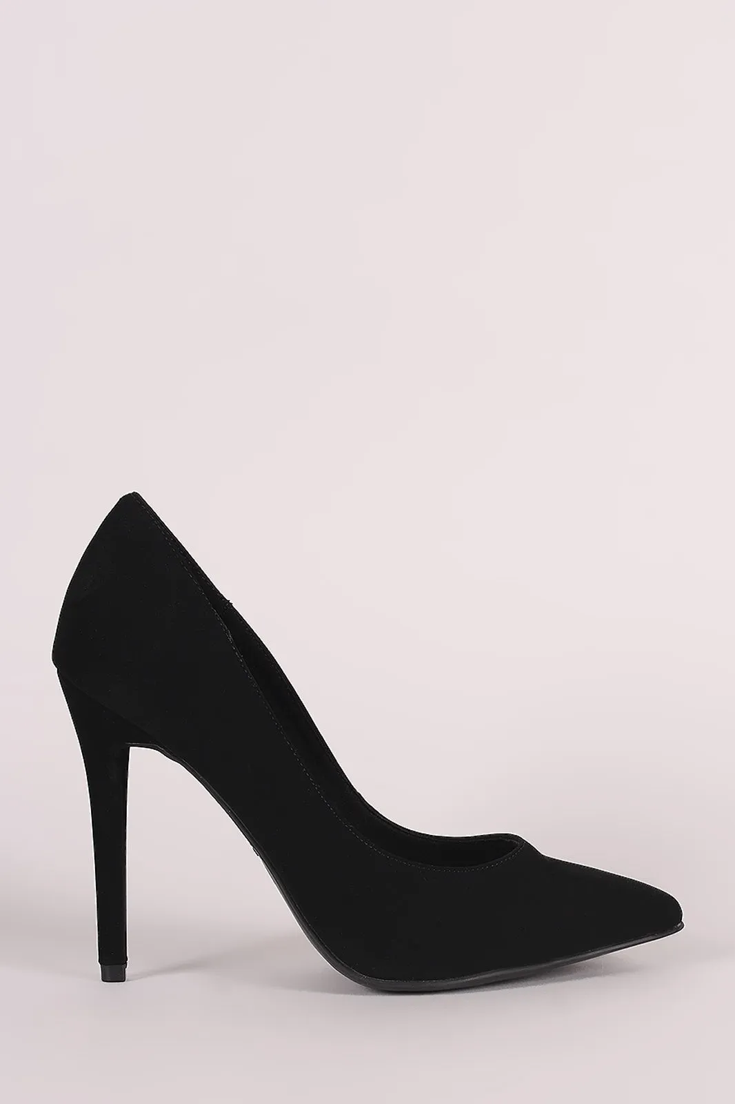 Anne Michelle Nubuck Pointy Toe Pump