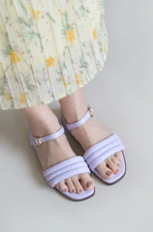 Ava Puffy Sandals (Lilac)