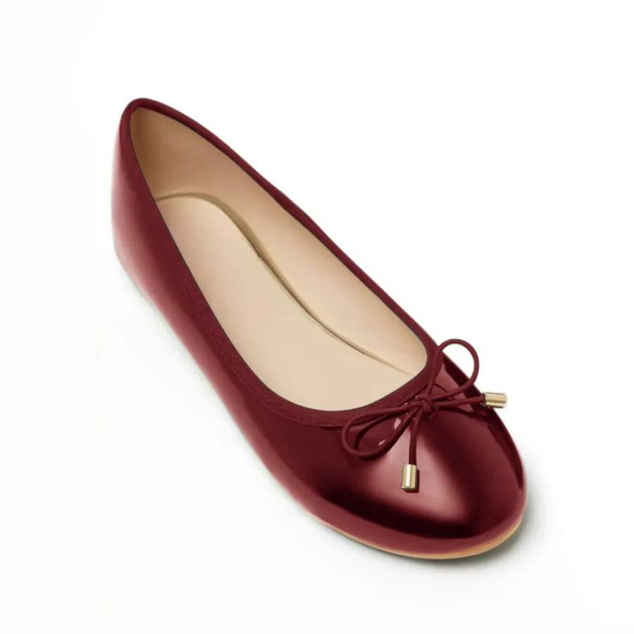 BAILA BURGUNDY FLATS