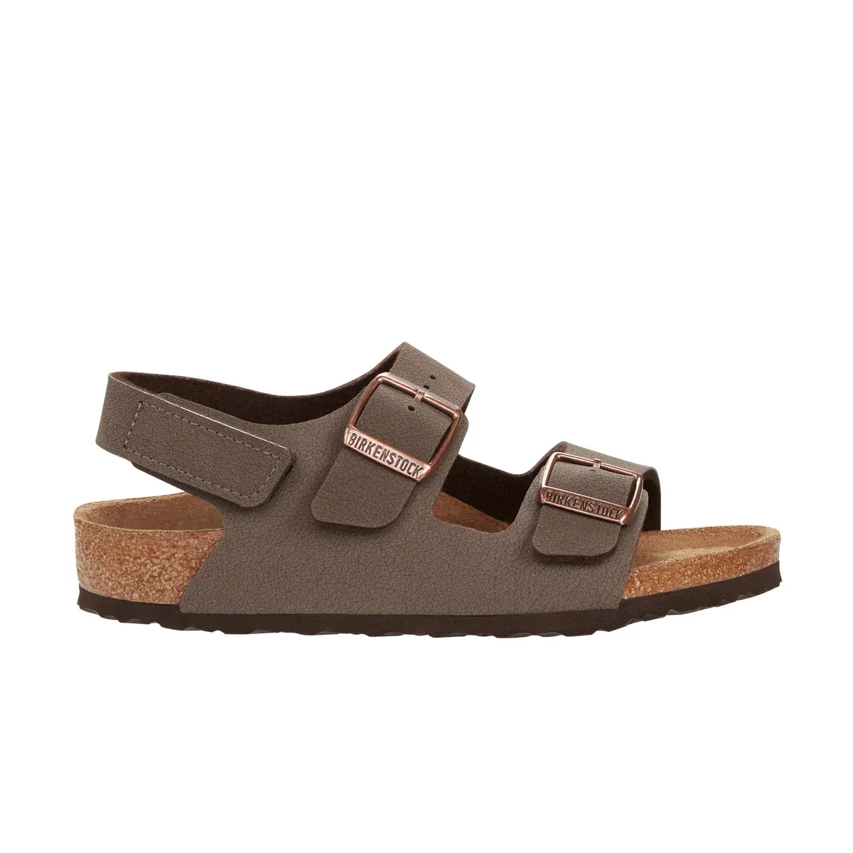 Birkenstock Kids Milano BirkiBuc Mocha - Narrow