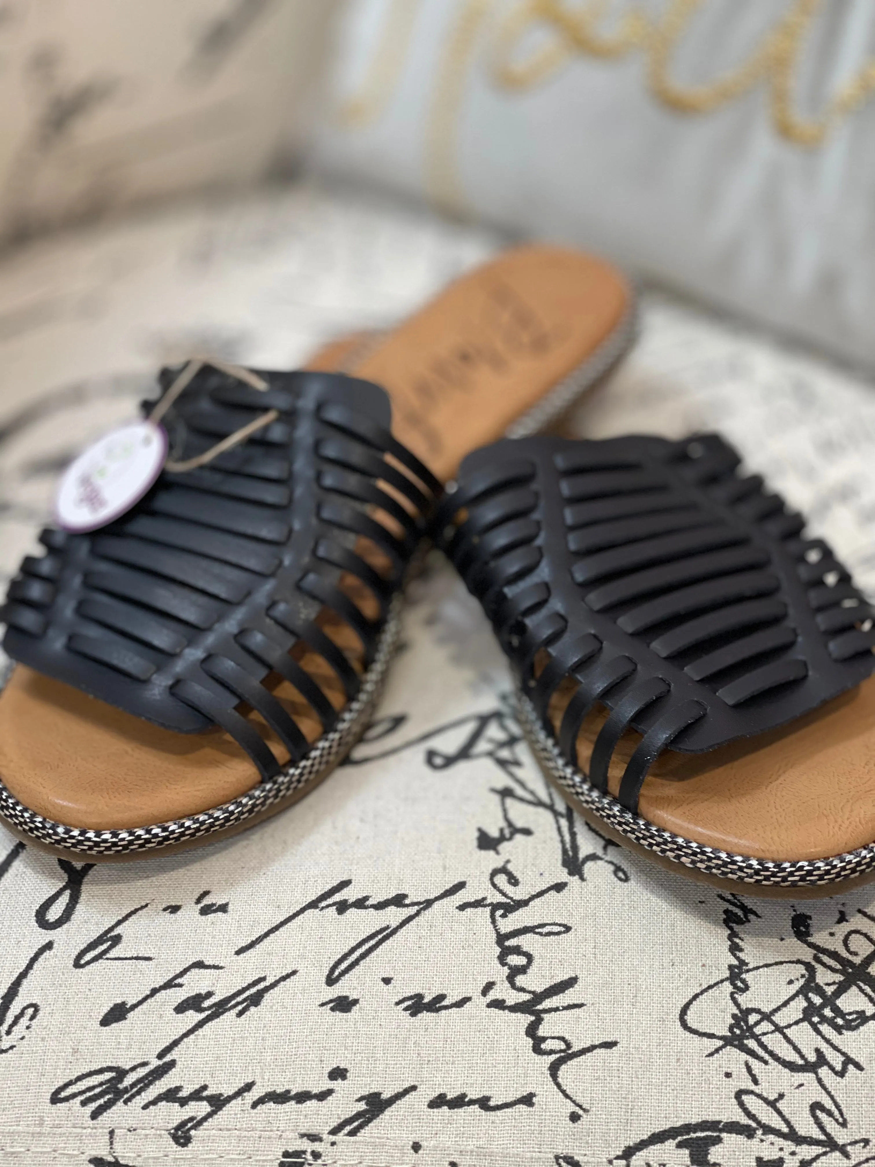 Blowfish Rylim Black Slip-On Sandal