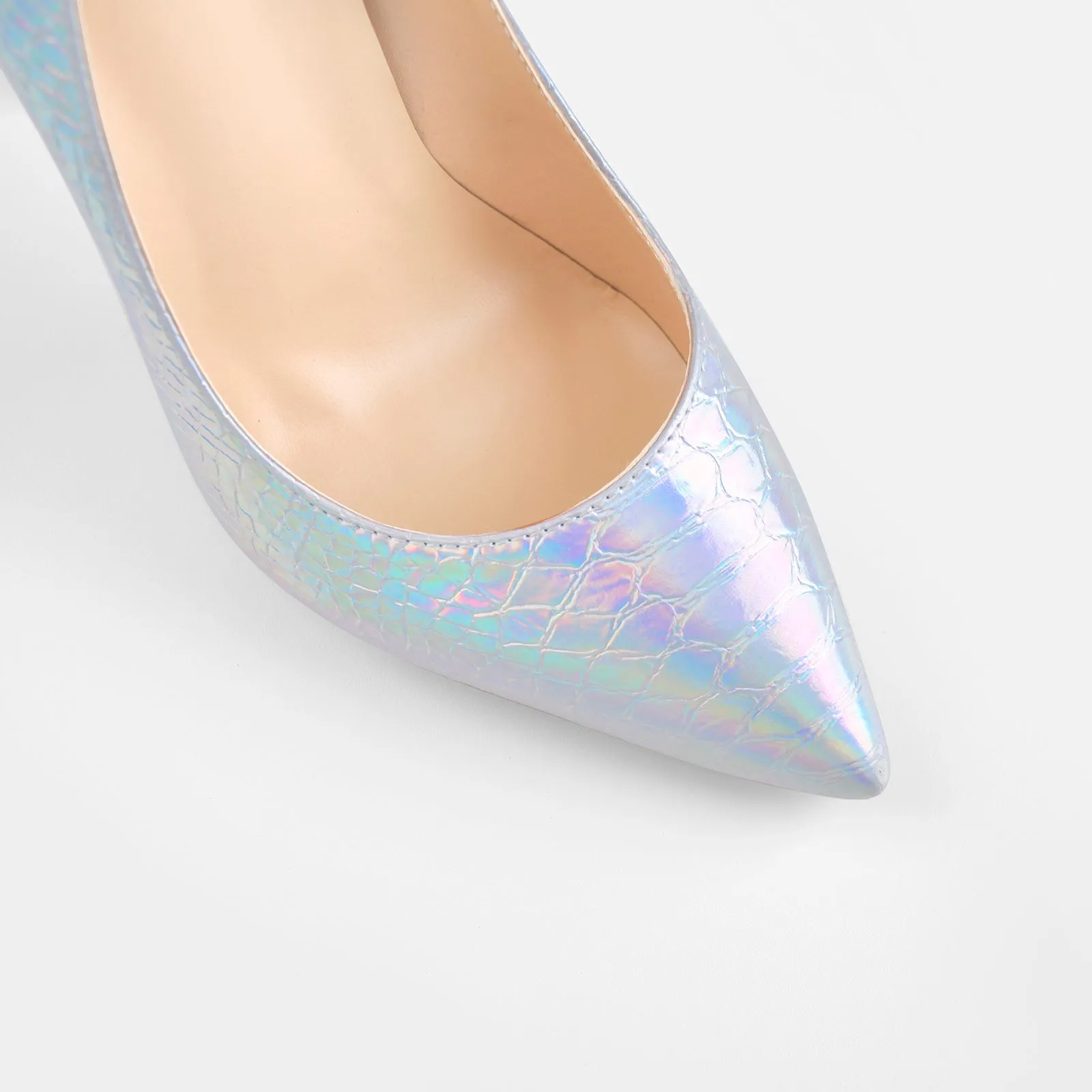 Colorful Pointed Toe Stone High Heels Stiletto Pumps