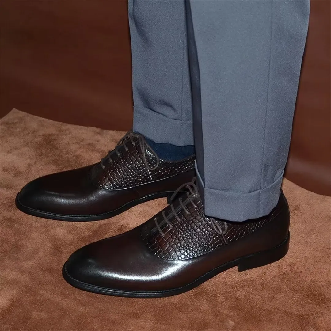 Contemporary Charm Lace-Up Dress Shoes