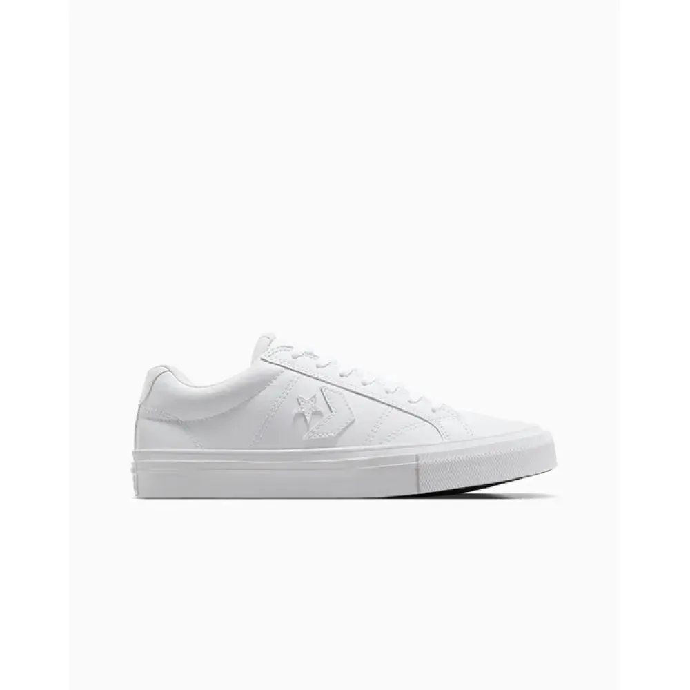 CONVERSE UNISEX SPORT FAUX LEATHER TRIPLE WHITE CASUAL SHOES