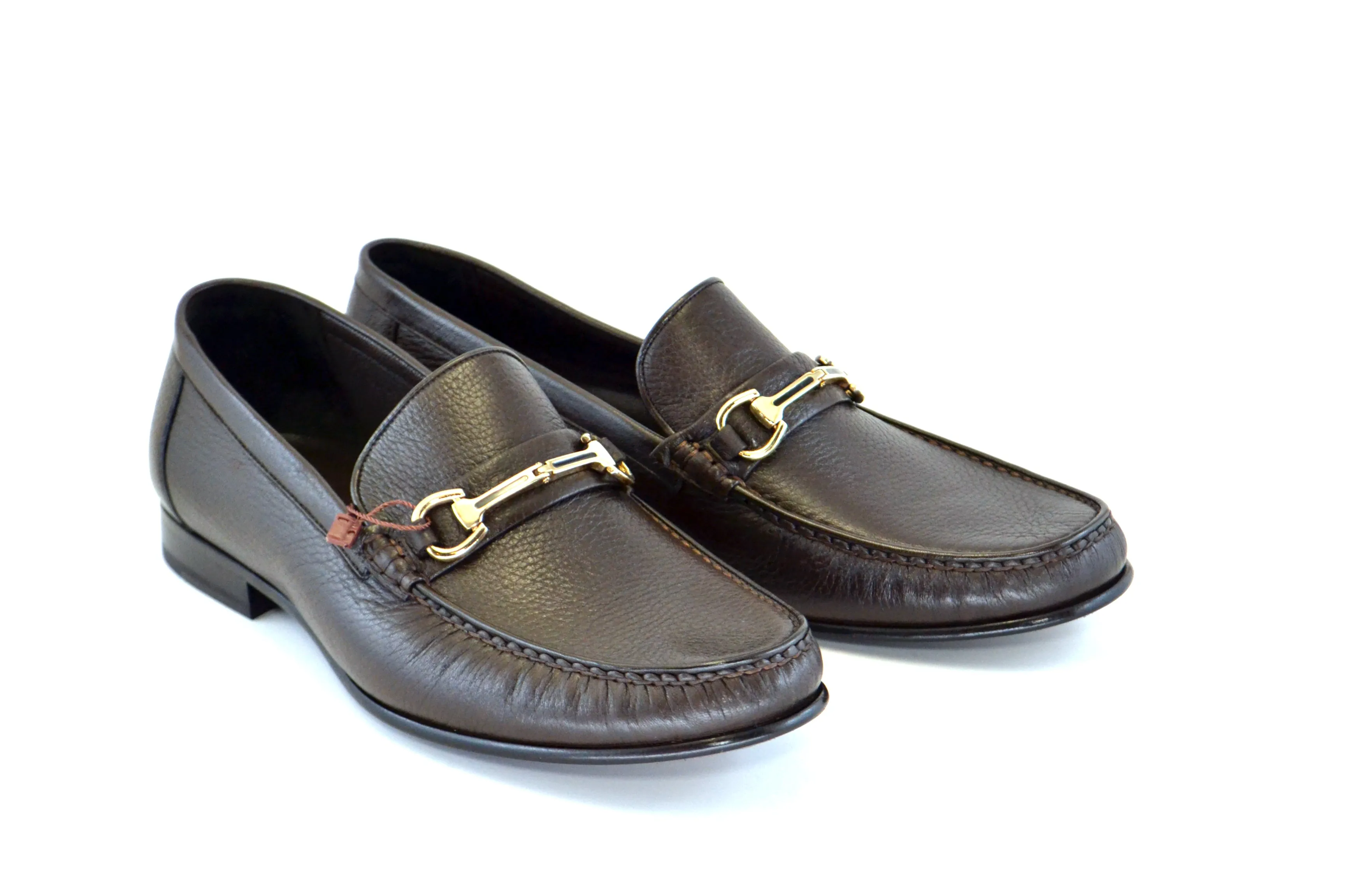 Corrente Deerskin Slip-On Loafer Brown