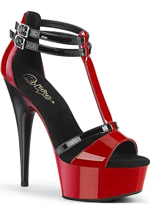 DELIGHT-663 [Black/Red] | PLATFORM HEELS [PREORDER]