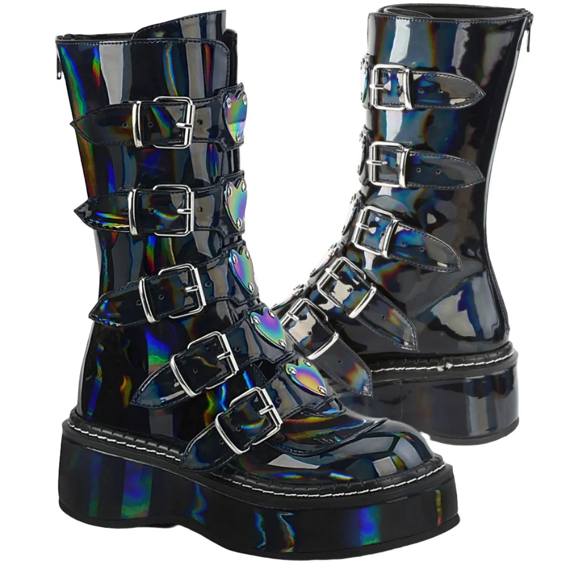 DemoniaCult EMILY-330 Hologram Boots