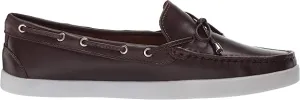 Driver Club USA Women's Leather Made in Brazil Boat Shoe with Tiebow Detail