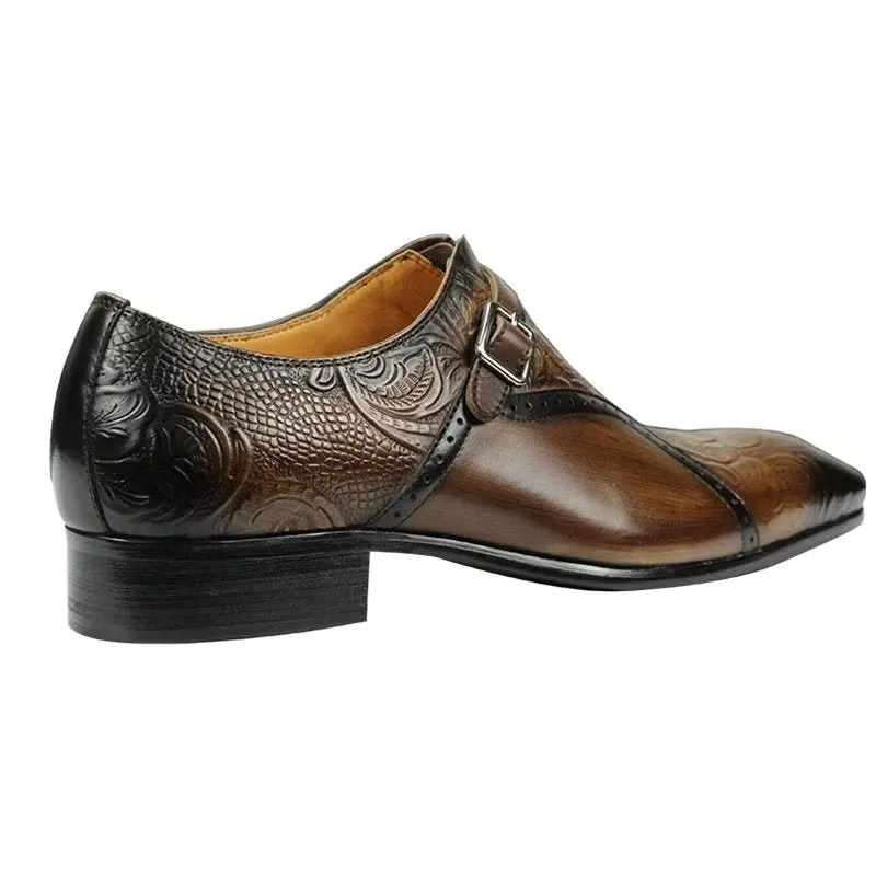 Elegant LuxeLeather Genuine Leather Wedding Brogue Shoes