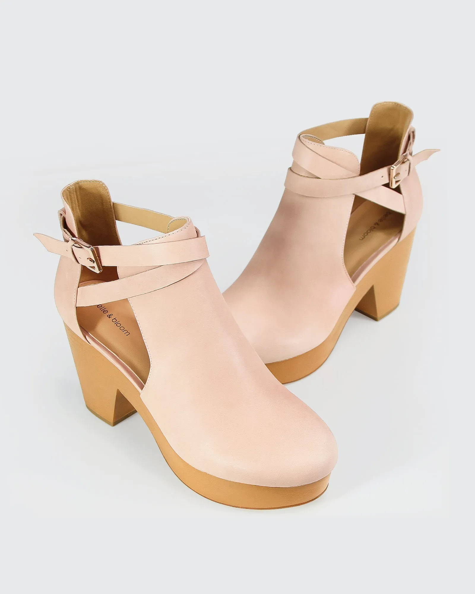 Fearless Clog Ankle Boot - Blush