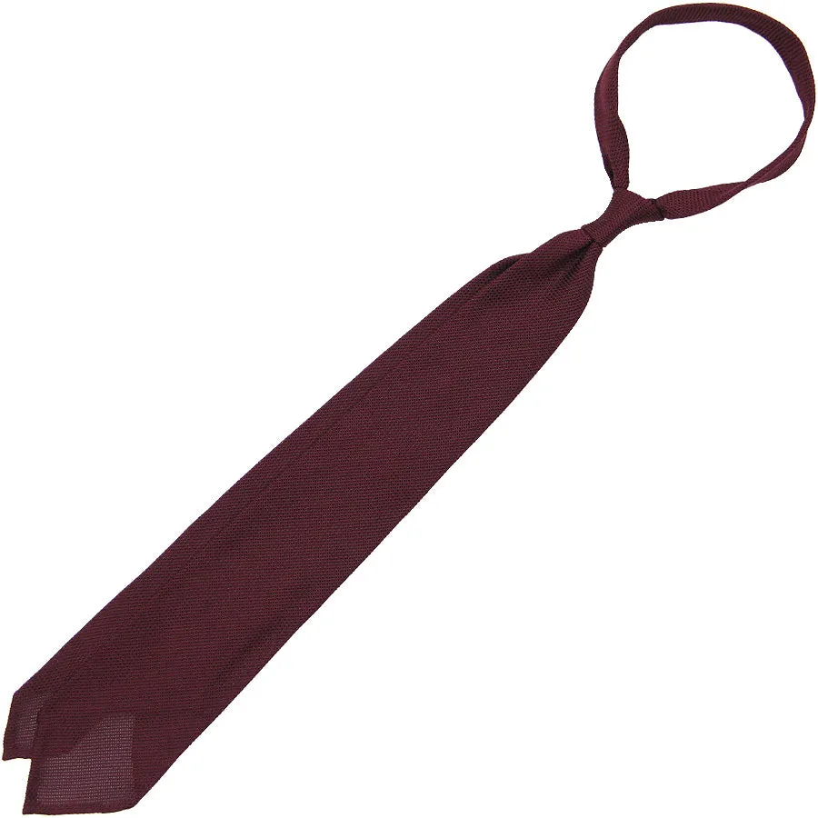 Grenadine / Garza Fina Tie - Burgundy - Hand-Rolled