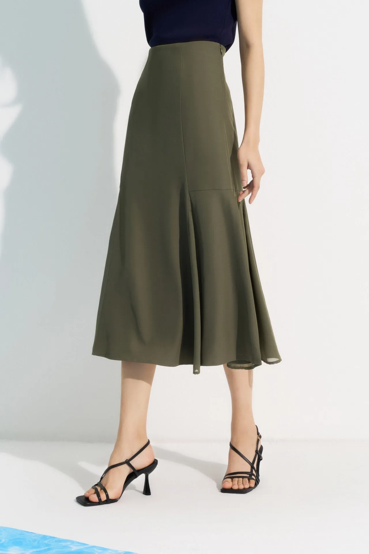 High Waist Flare Skirt