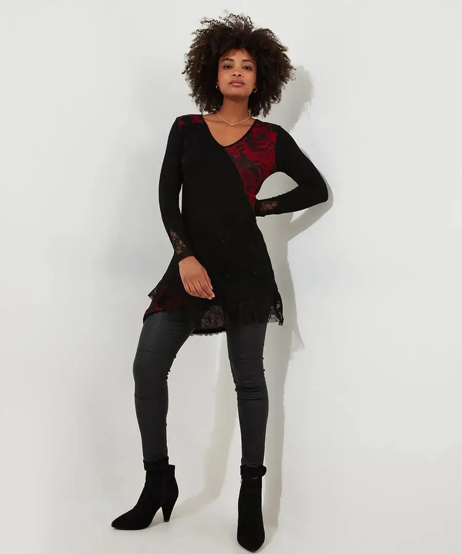 Joe Browns 8 Black Joe's Favourite Cutabout Jersey Tunic