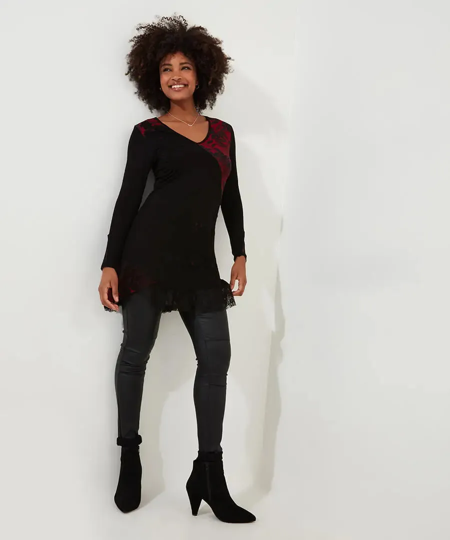 Joe Browns 8 Black Joe's Favourite Cutabout Jersey Tunic