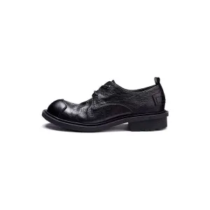 LuxeLace Leather Sophisticated Casual Shoes