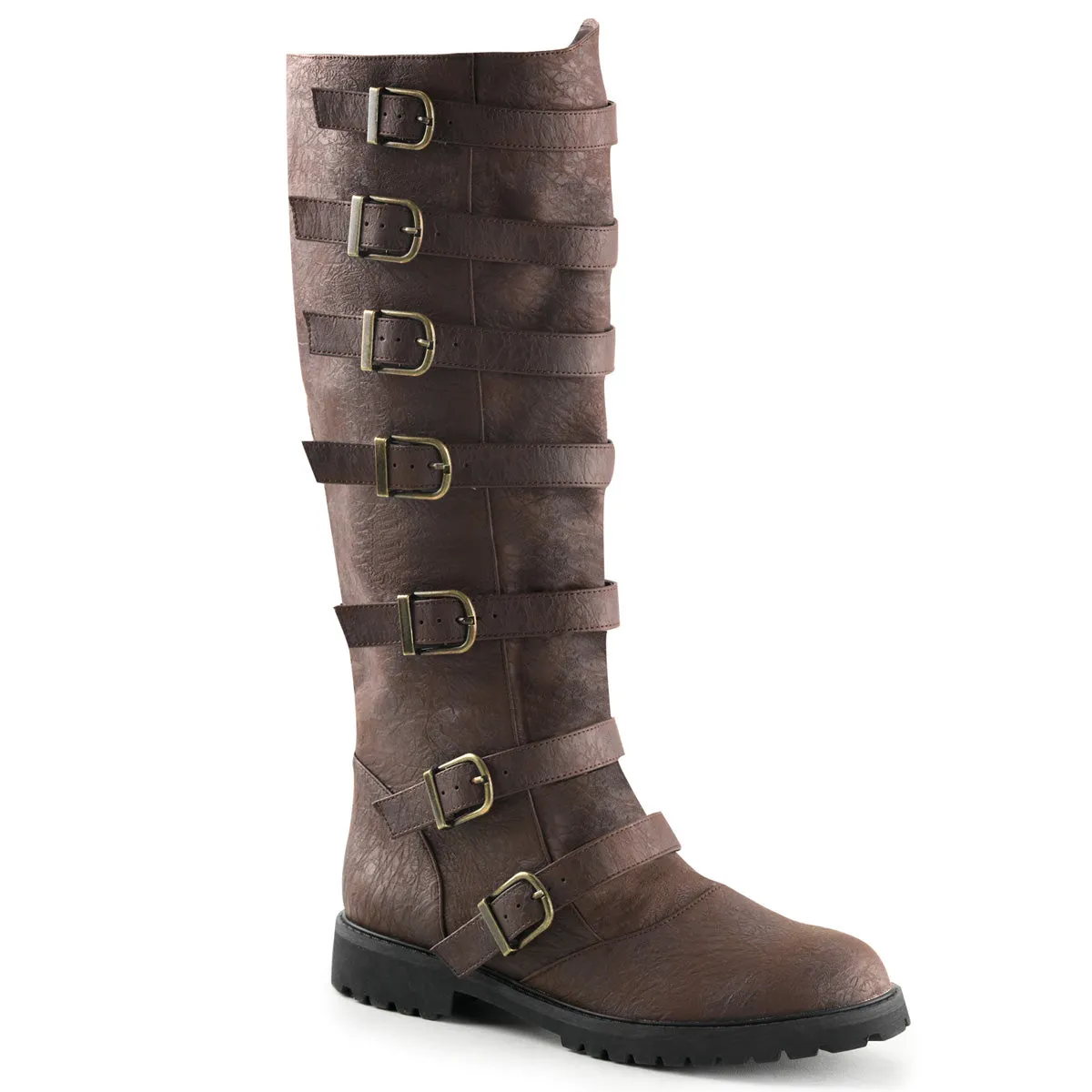 Men's Buckle detailed Knee Boot (GOTHAM-110)