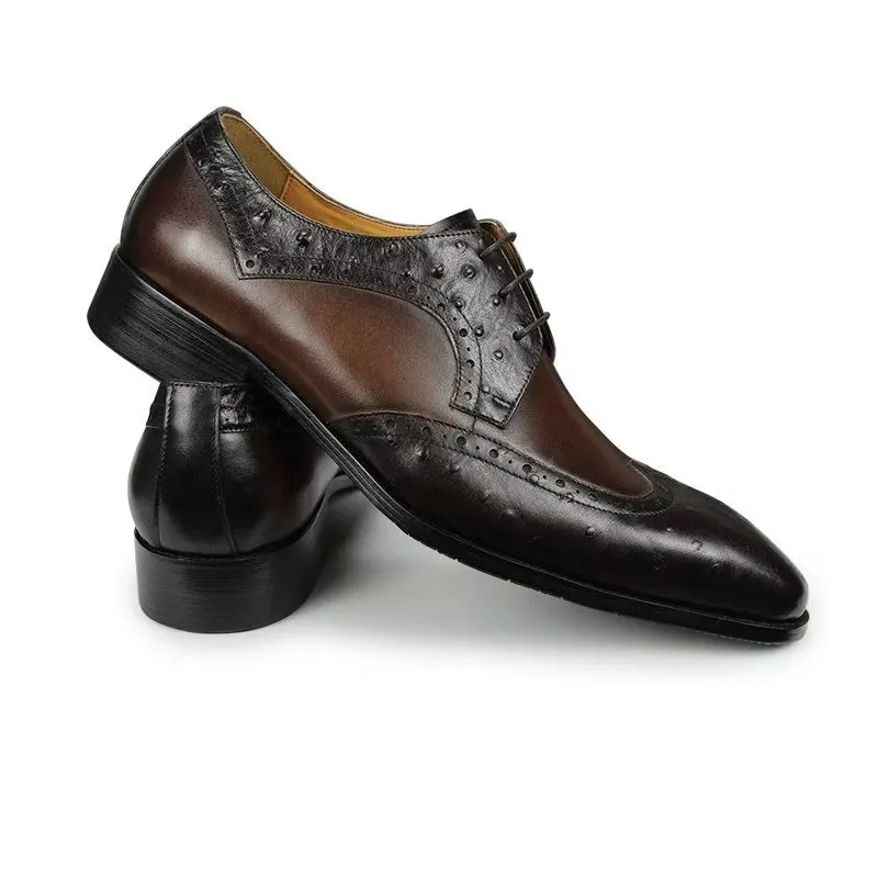 Modish Bespoke Brogue Leather Wedding Shoes