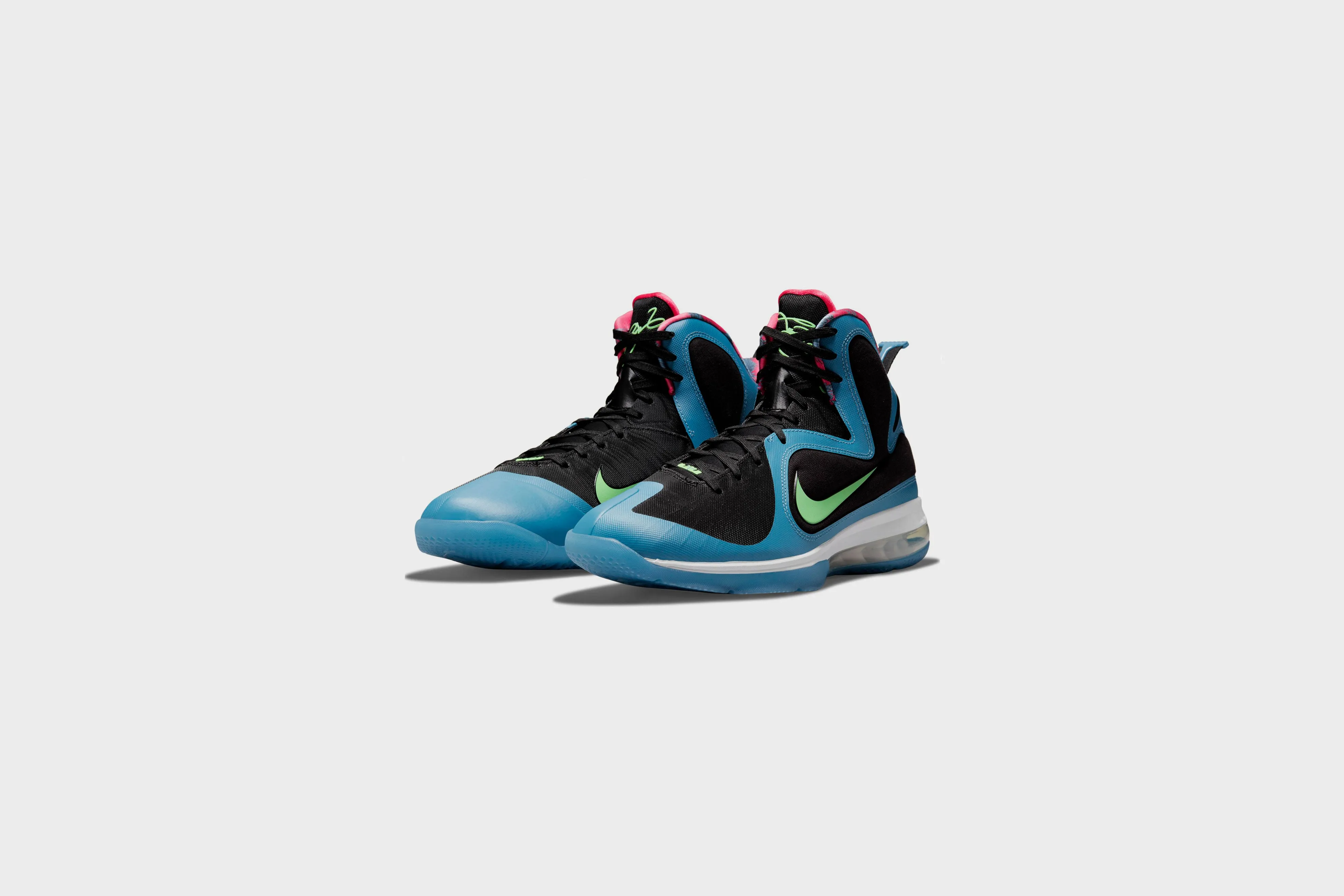 Nike Lebron IX (Black/Lime Glow-Dutch Blue)