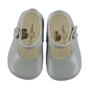 Soft Leather Baby 'Lucy' Shoes - Perla