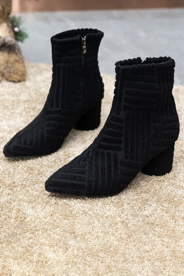 Stylish Pointed Toe High Heel Towel Boots