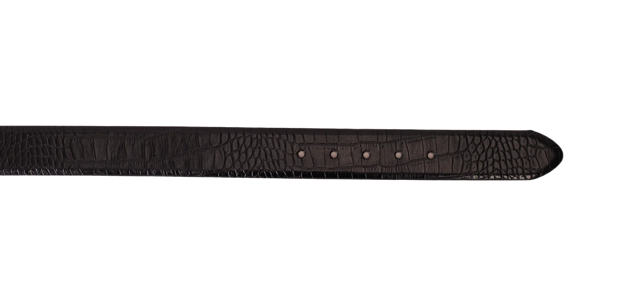 The Monaco Black Leather Belt