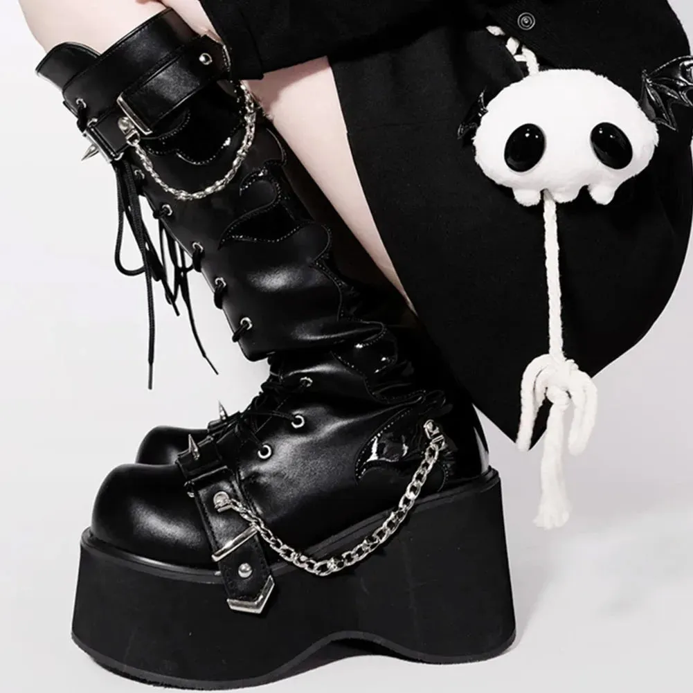 Up In Flames Platform Boots